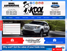 Tablet Screenshot of koolautomotive.com